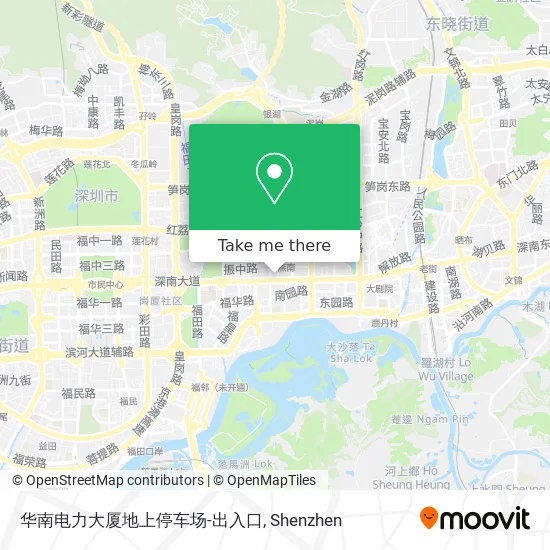 华南电力大厦地上停车场-出入口 map