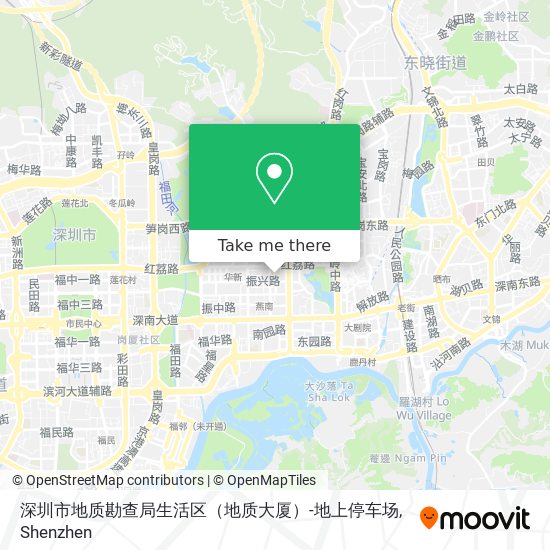 深圳市地质勘查局生活区（地质大厦）-地上停车场 map