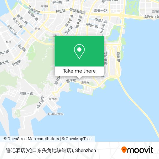 睡吧酒店(蛇口东头角地铁站店) map