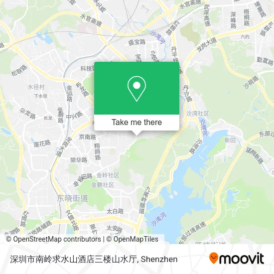 深圳市南岭求水山酒店三楼山水厅 map