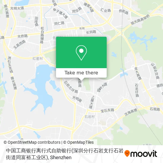 中国工商银行离行式自助银行(深圳分行石岩支行石岩街道同富裕工业区) map