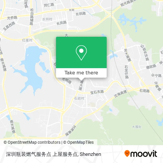 深圳瓶装燃气服务点 上屋服务点 map