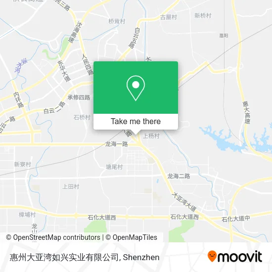 惠州大亚湾如兴实业有限公司 map