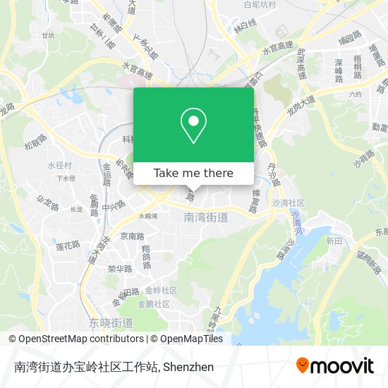 南湾街道办宝岭社区工作站 map