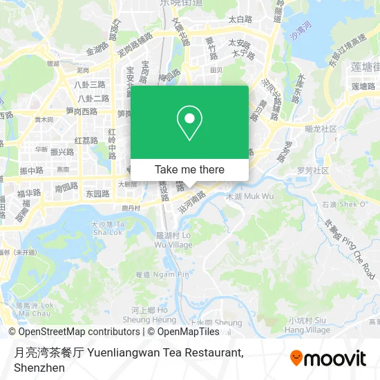 月亮湾茶餐厅 Yuenliangwan Tea Restaurant map