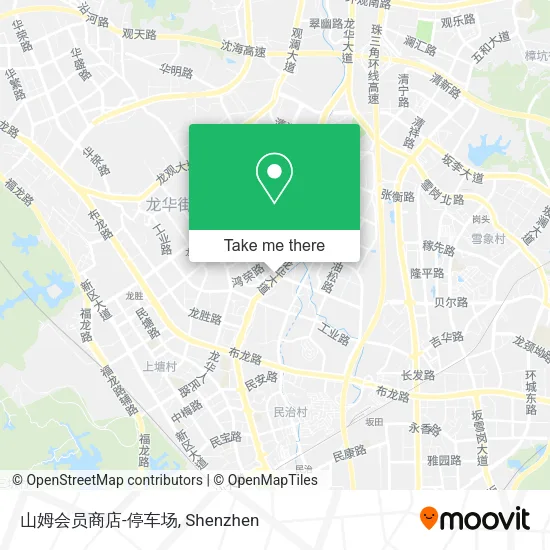 山姆会员商店-停车场 map