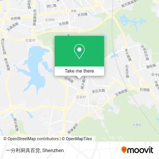 一分利厨具百货 map