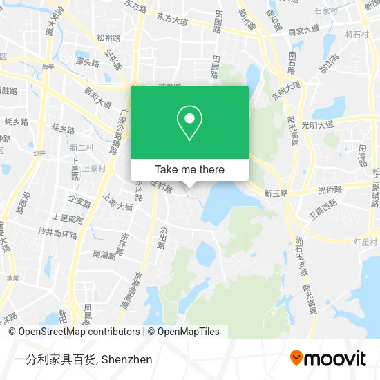 一分利家具百货 map