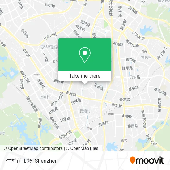 牛栏前市场 map