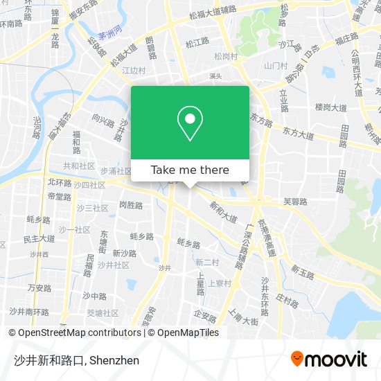 沙井新和路口 map