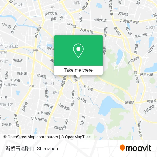 新桥高速路口 map