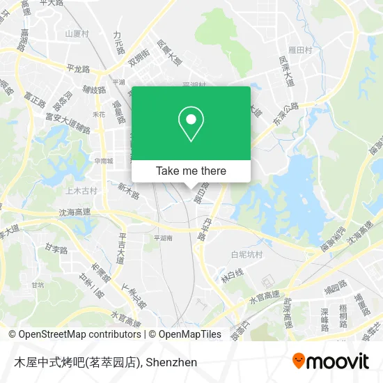 木屋中式烤吧(茗萃园店) map