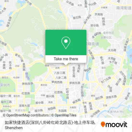 如家快捷酒店(深圳八卦岭红岭北路店)-地上停车场 map
