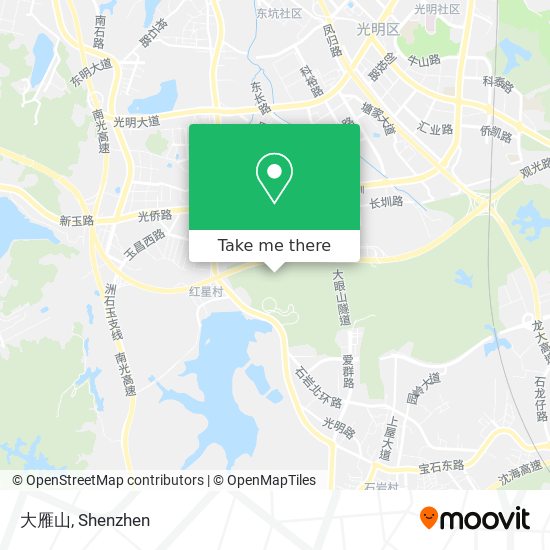 大雁山 map