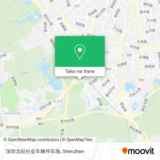 深圳北站社会车辆停车场 map