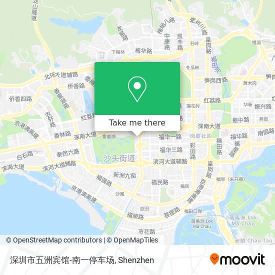 深圳市五洲宾馆-南一停车场 map
