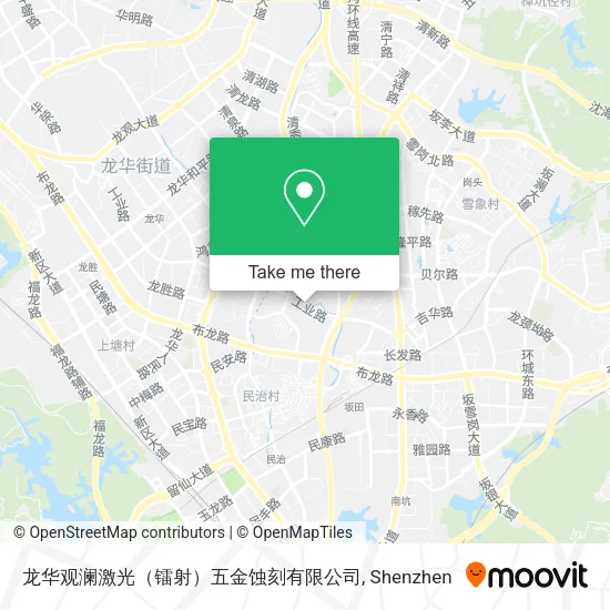 龙华观澜激光（镭射）五金蚀刻有限公司 map
