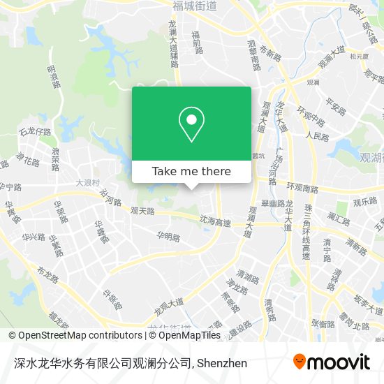 深水龙华水务有限公司观澜分公司 map