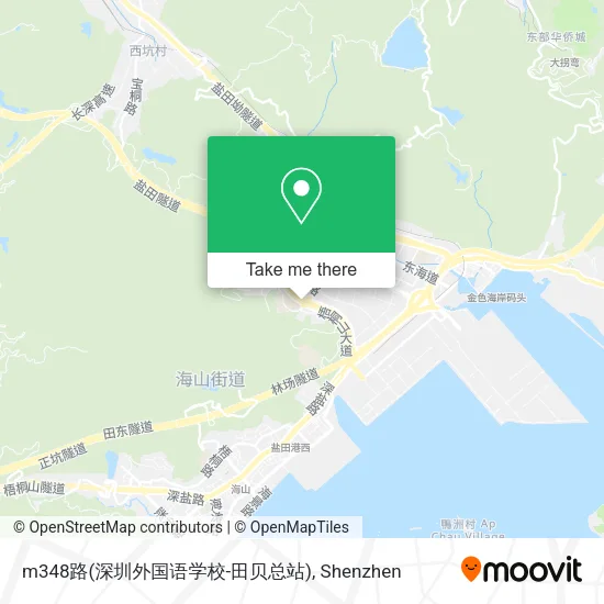 m348路(深圳外国语学校-田贝总站) map