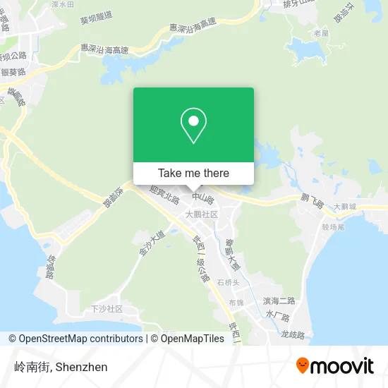 岭南街 map