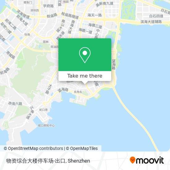 物资综合大楼停车场-出口 map