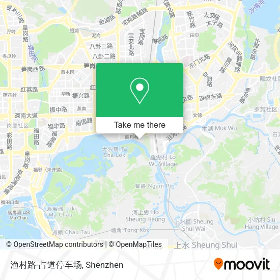 渔村路-占道停车场 map