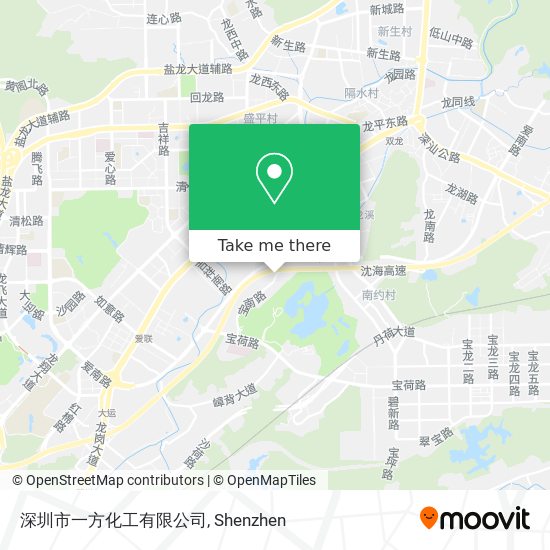 深圳市一方化工有限公司 map