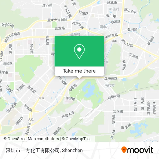 深圳市一方化工有限公司 map
