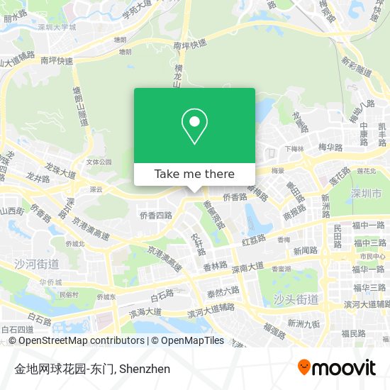 金地网球花园-东门 map