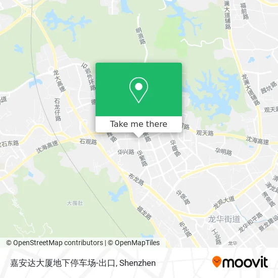 嘉安达大厦地下停车场-出口 map