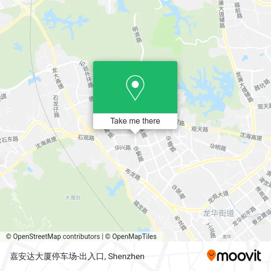 嘉安达大厦停车场-出入口 map