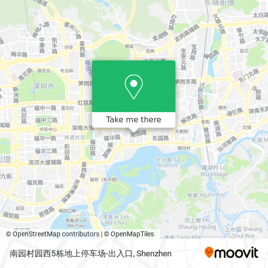 南园村园西5栋地上停车场-出入口 map