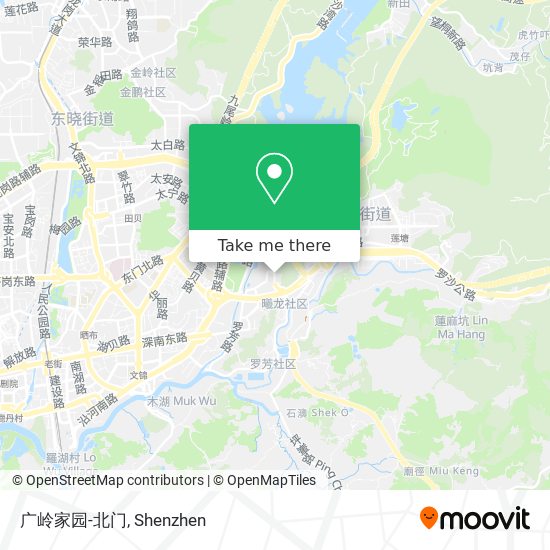 广岭家园-北门 map