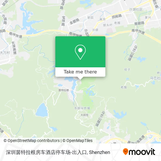 深圳茵特拉根房车酒店停车场-出入口 map