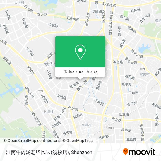 淮南牛肉汤老毕风味(汤粉店) map