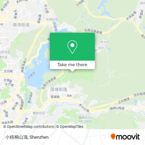 小梧桐山顶 map
