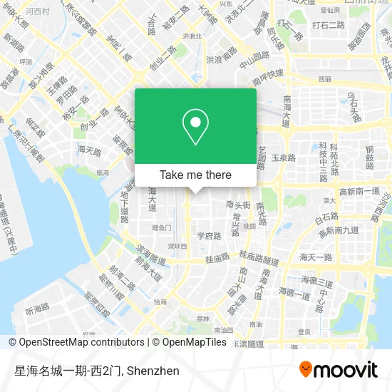 星海名城一期-西2门 map