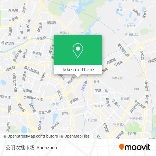 公明农批市场 map
