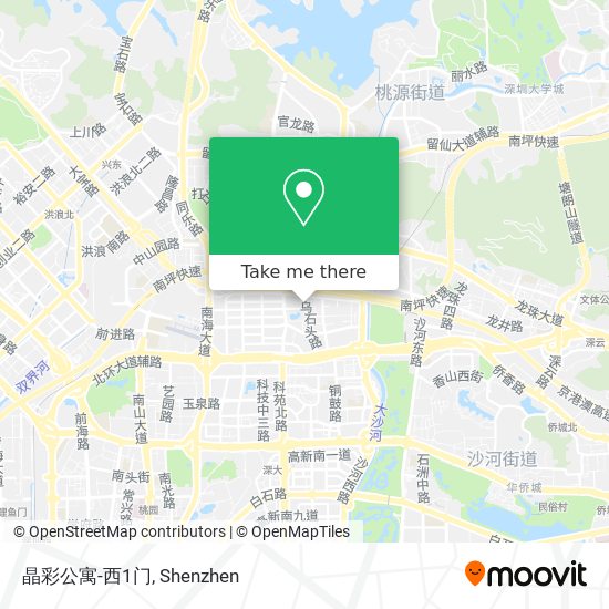 晶彩公寓-西1门 map