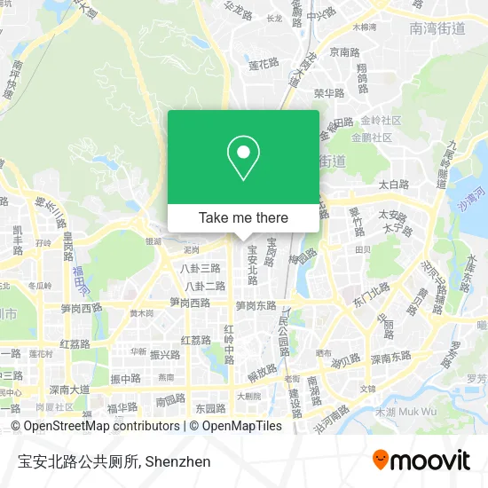 宝安北路公共厕所 map