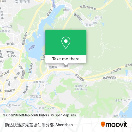 韵达快递罗湖莲塘仙湖分部 map