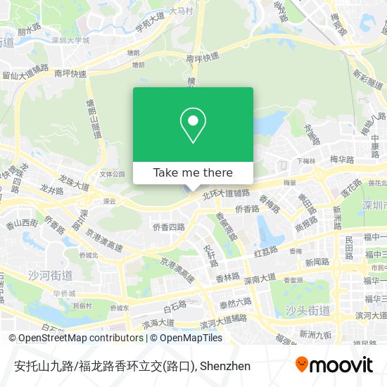 安托山九路/福龙路香环立交(路口) map