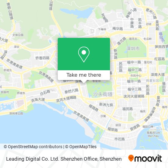 Leading Digital Co. Ltd. Shenzhen Office map