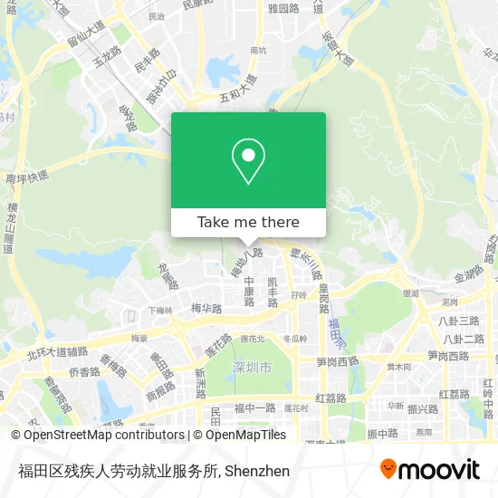 福田区残疾人劳动就业服务所 map