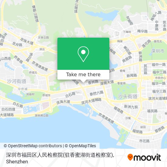 深圳市福田区人民检察院(驻香蜜湖街道检察室) map