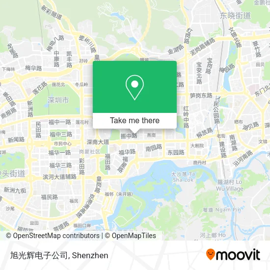 旭光辉电子公司 map
