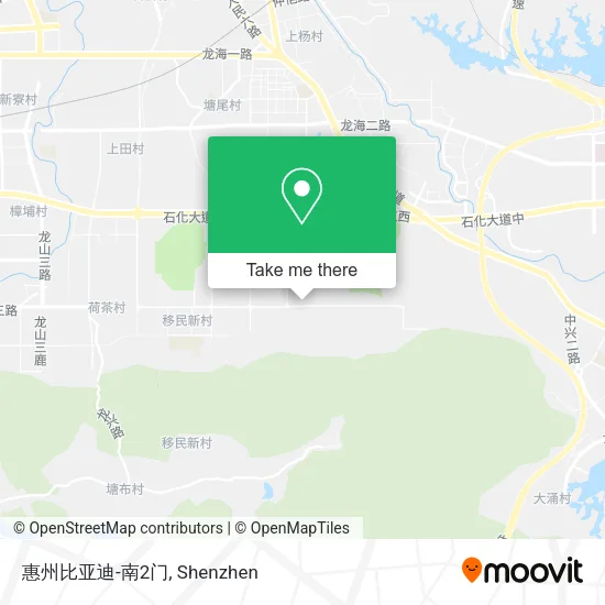 惠州比亚迪-南2门 map
