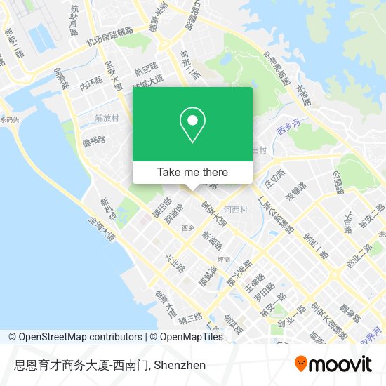 思恩育才商务大厦-西南门 map