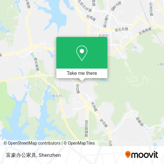 富豪办公家具 map