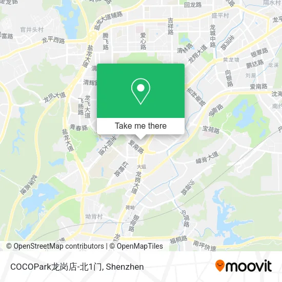 COCOPark龙岗店-北1门 map